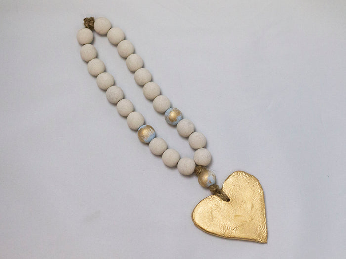 Heart Pendant Blessing Beads - Medium - I Love Bon Bon