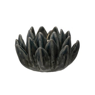 Stoneware Flower Tealight - I Love Bon Bon