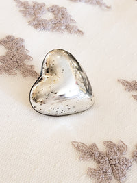 Mercury Glass Heart - I Love Bon Bon