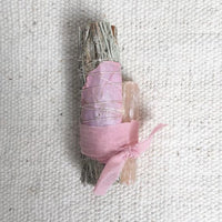 Rosemary & Pink Selenite Smudge Stick - I Love Bon Bon