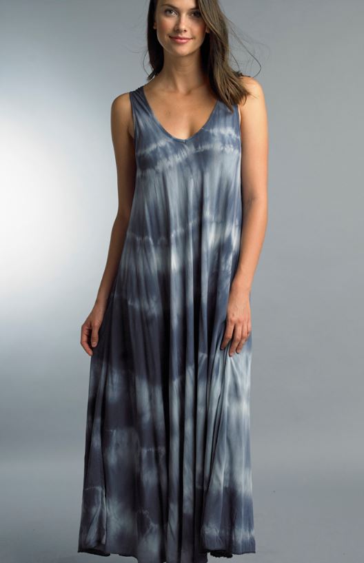 Italian Navy Tie Dye Dress - I Love Bon Bon